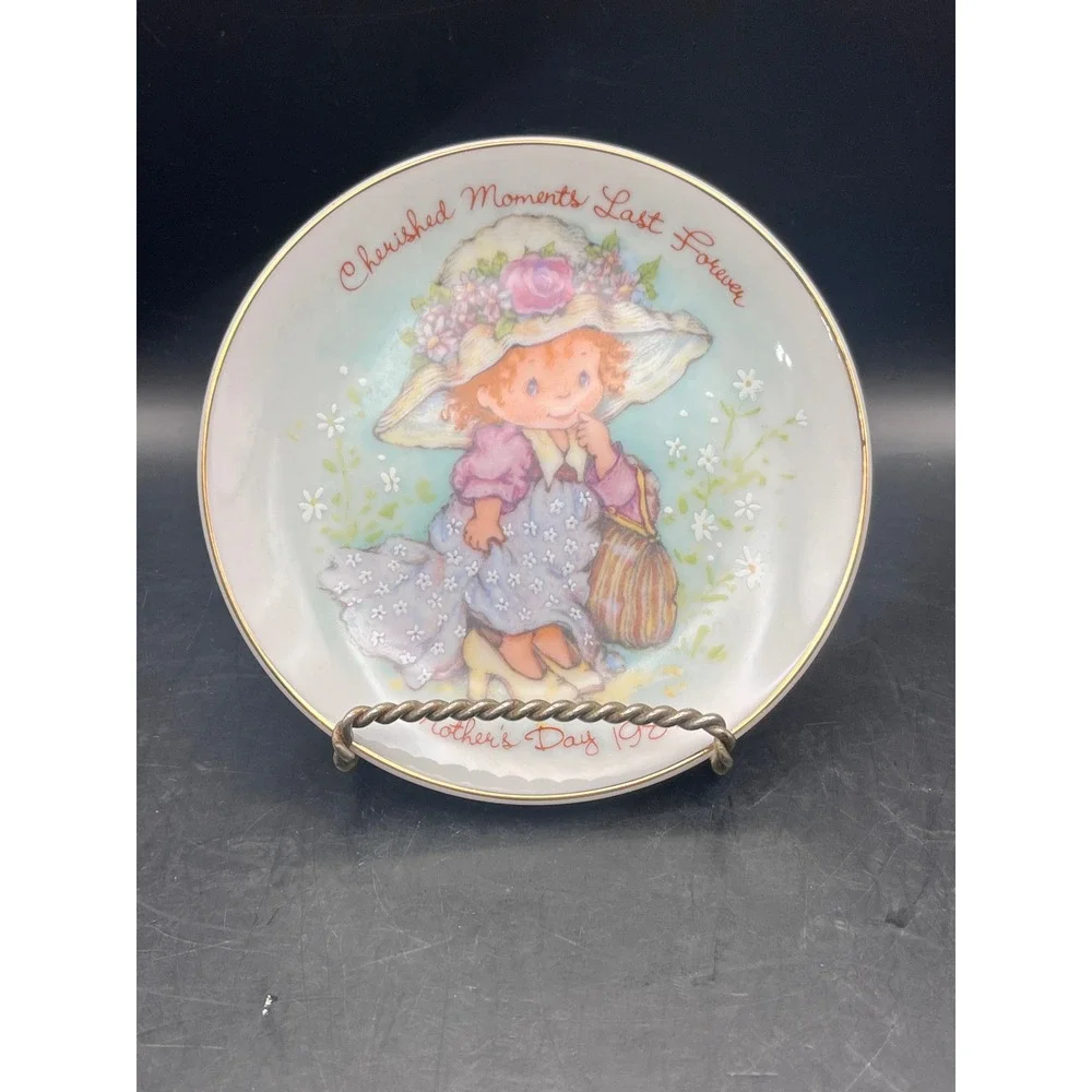 Avon Cherished Moments Last Forever Mothers‎ Day Small Plate 1981 In Box Decor